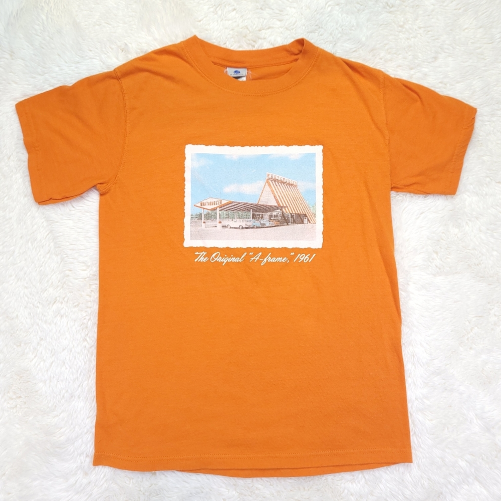 Whataburger Original A Frame 60s Orange Tshirt Size S